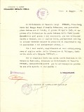The declaration signed by the Commanders of the "Stella" Brigade crediting Ferraro for his mediation action